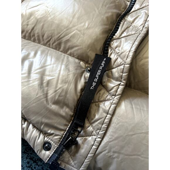 Aritzia Super Puff Shorty Hi-Gloss Jacket Size Medium Modern Taupe - Picture 8 of 12